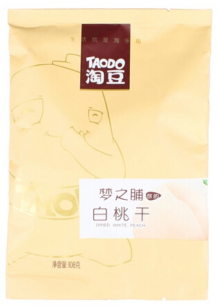 【淘豆】白桃干108g蜜饯水果干特产白桃果脯休闲零食品
